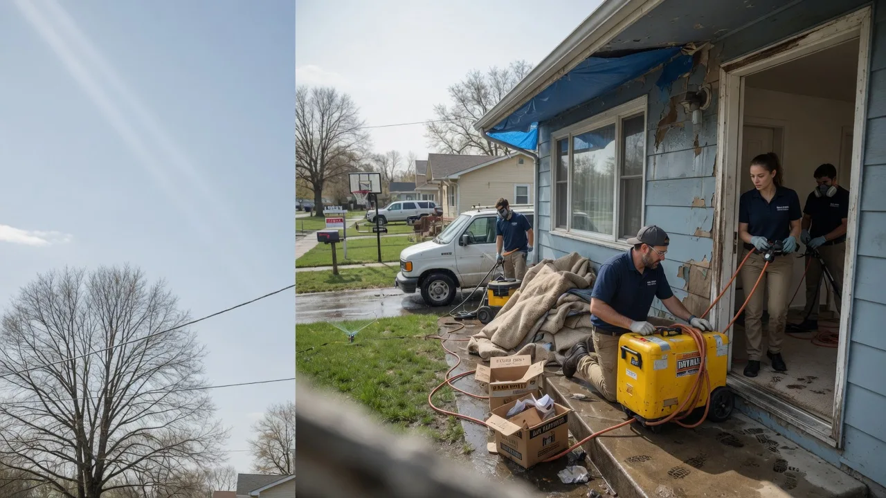 Basement Flood Cleanup in New Athens, OH near me